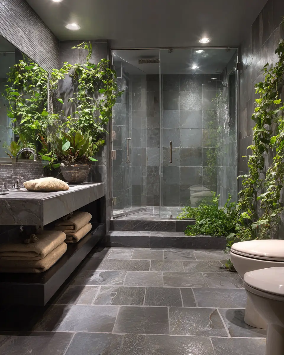 Neutral Gray Bathroom Decor Ideas