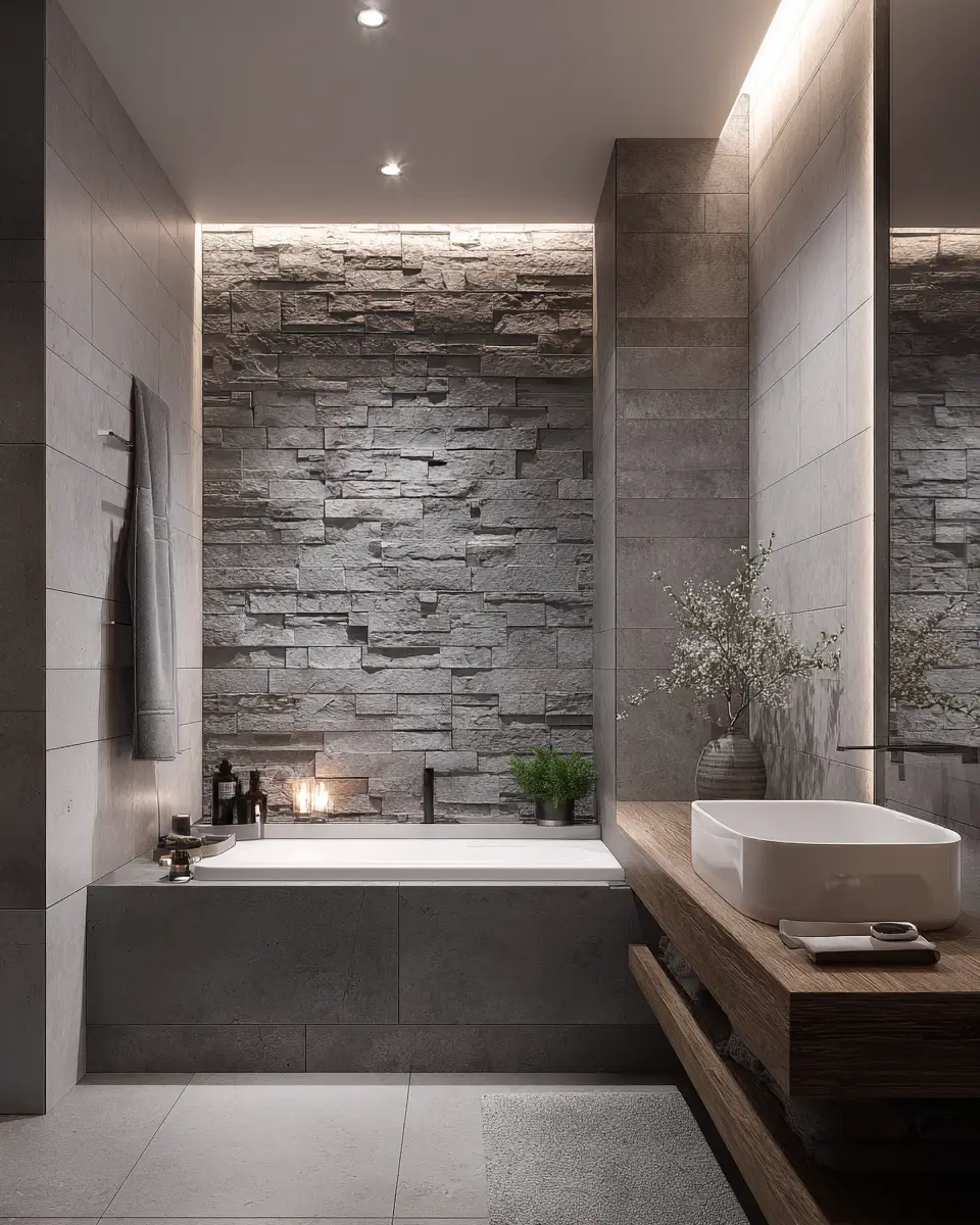 Neutral Gray Bathroom Decor Ideas