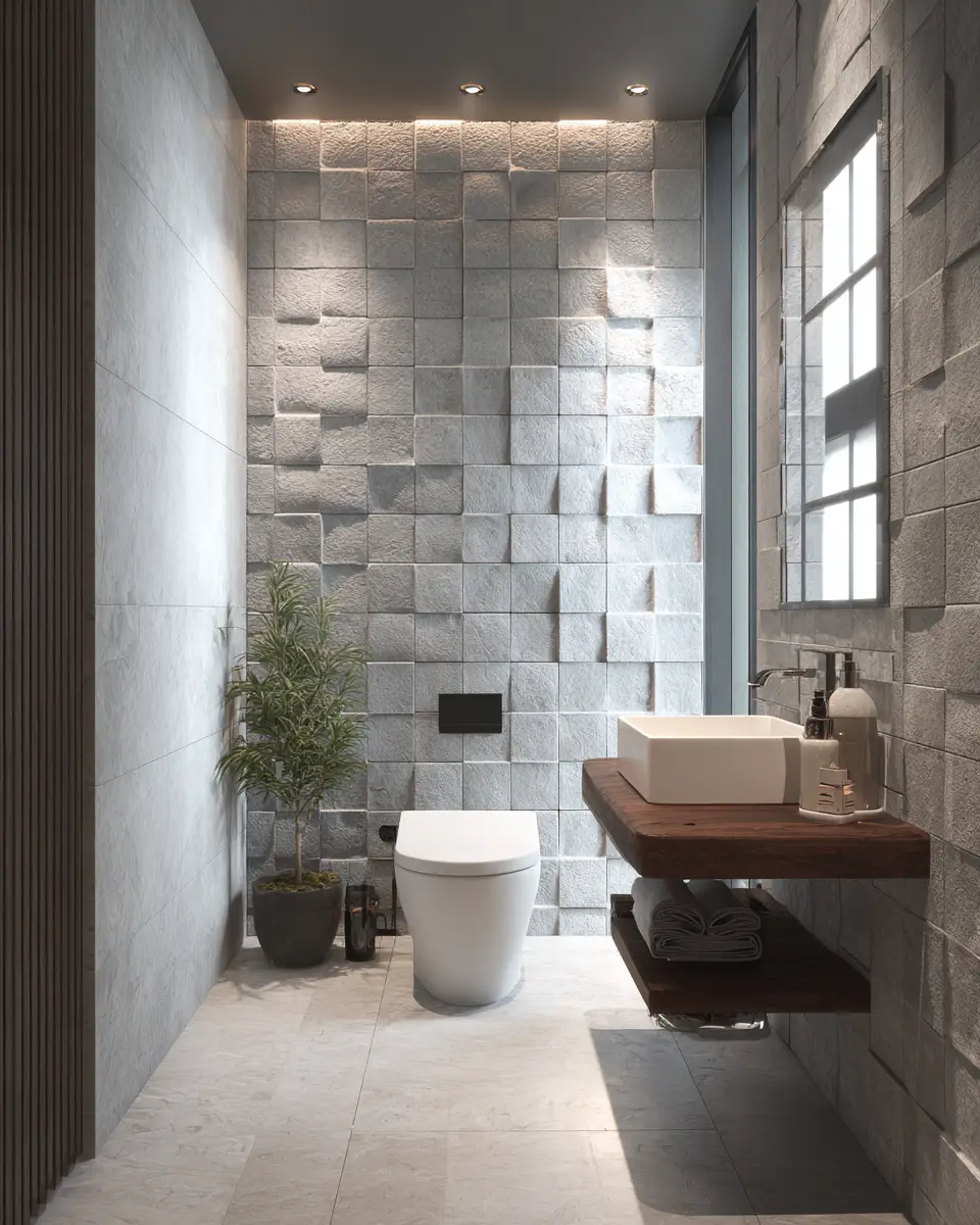 Neutral Gray Bathroom Decor Ideas