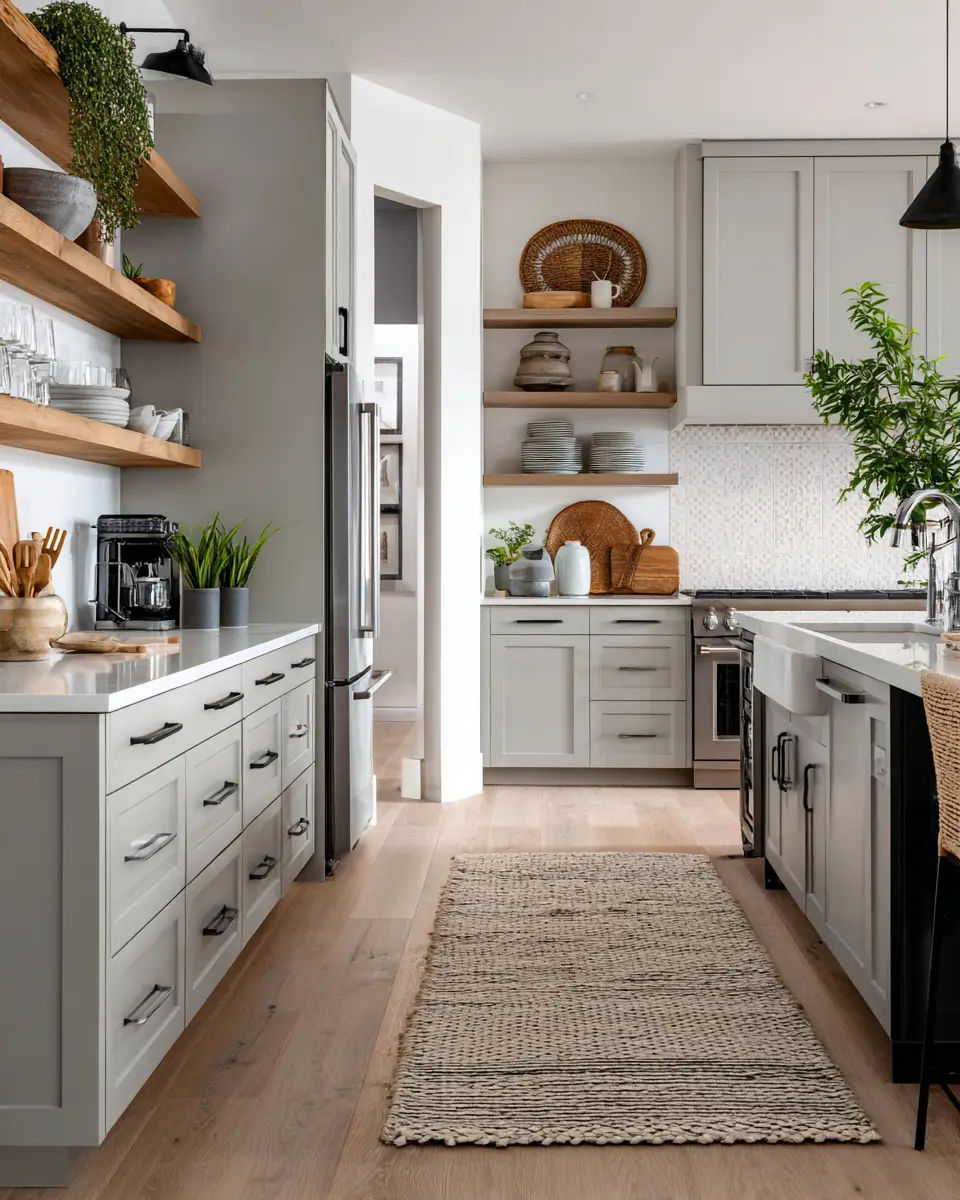 Neutral Gray Kitchen Decor Ideas