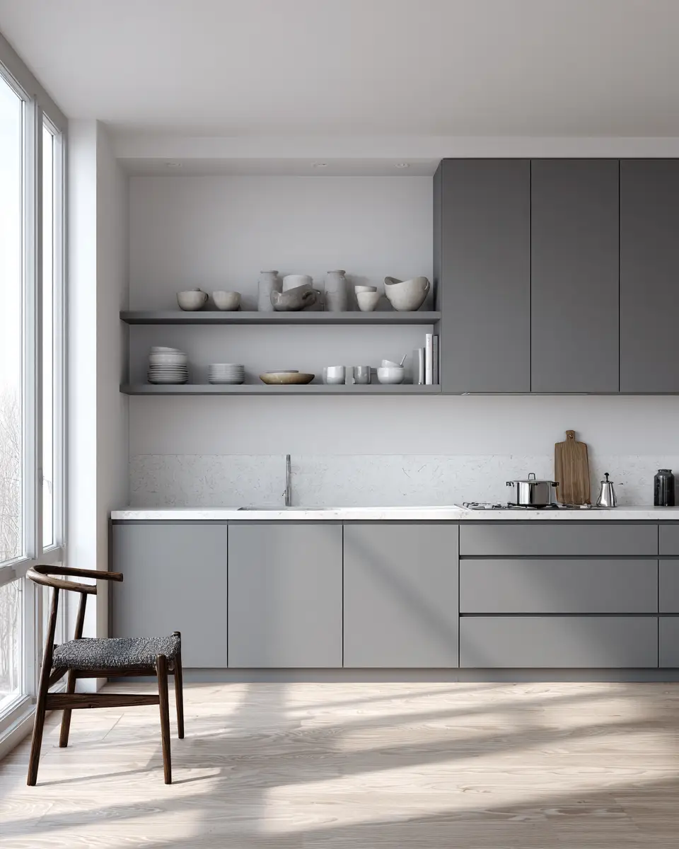 Neutral Gray Kitchen Decor Ideas