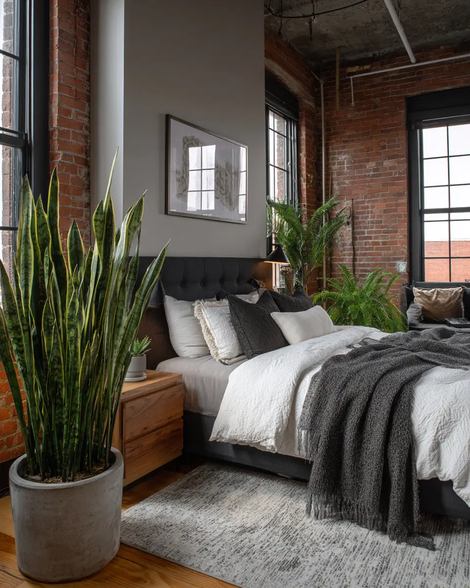 Neutral Industrial Bedroom Decor Ideas