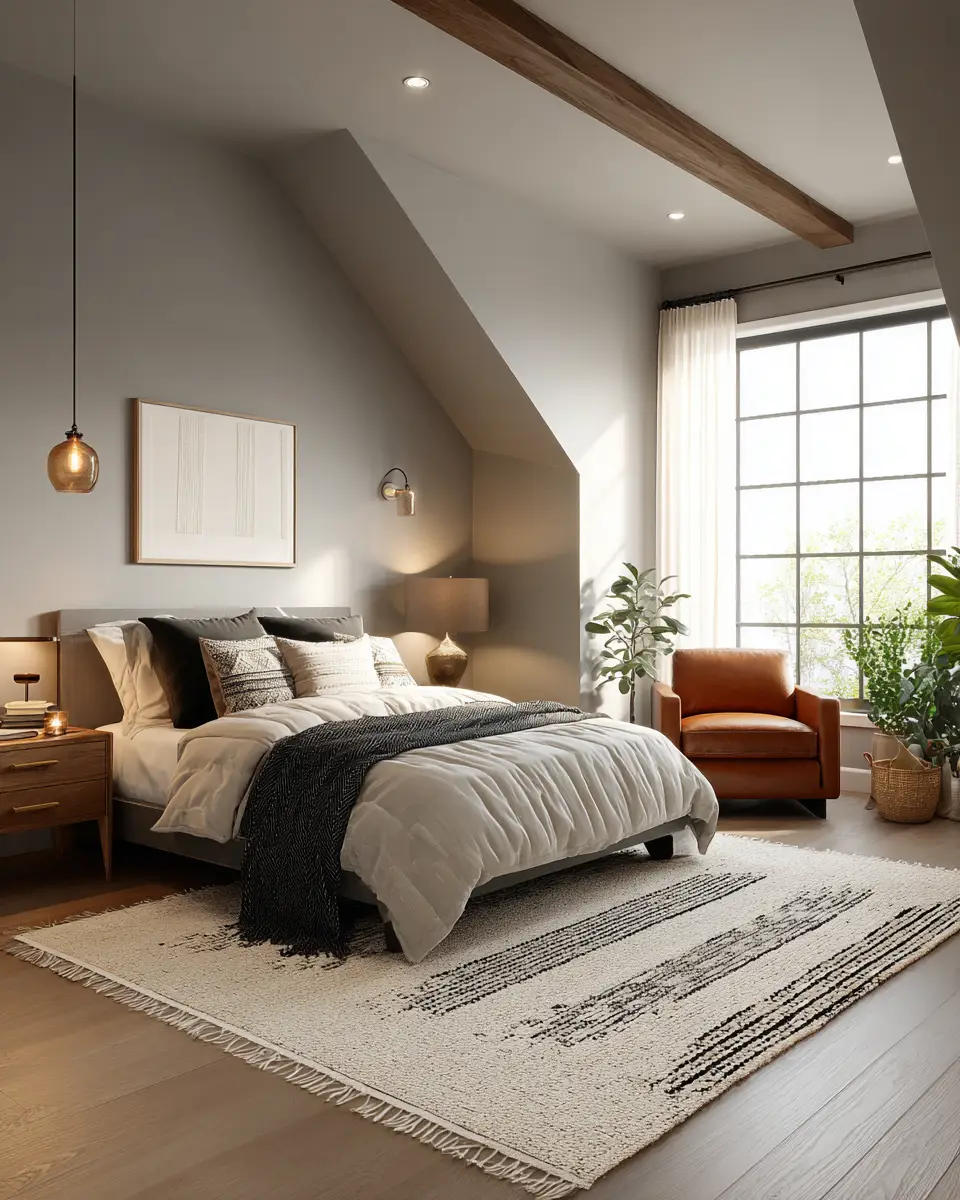 Neutral Industrial Bedroom Decor Ideas