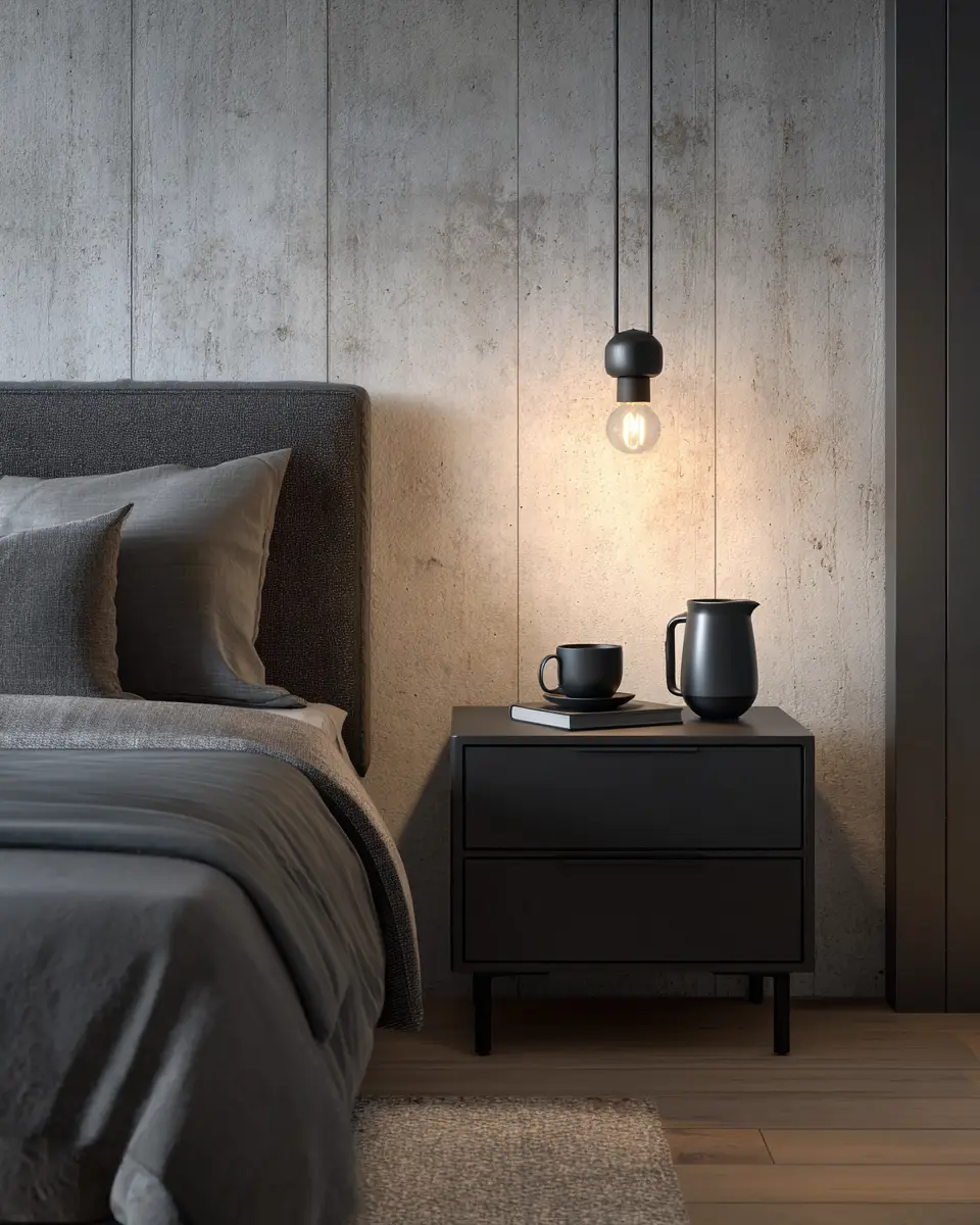 Neutral Industrial Bedroom Decor Ideas