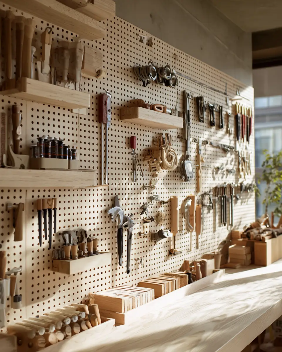 Neutral Japandi Garage Decor Ideas