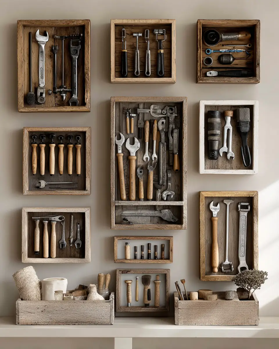 Neutral Japandi Garage Decor Ideas