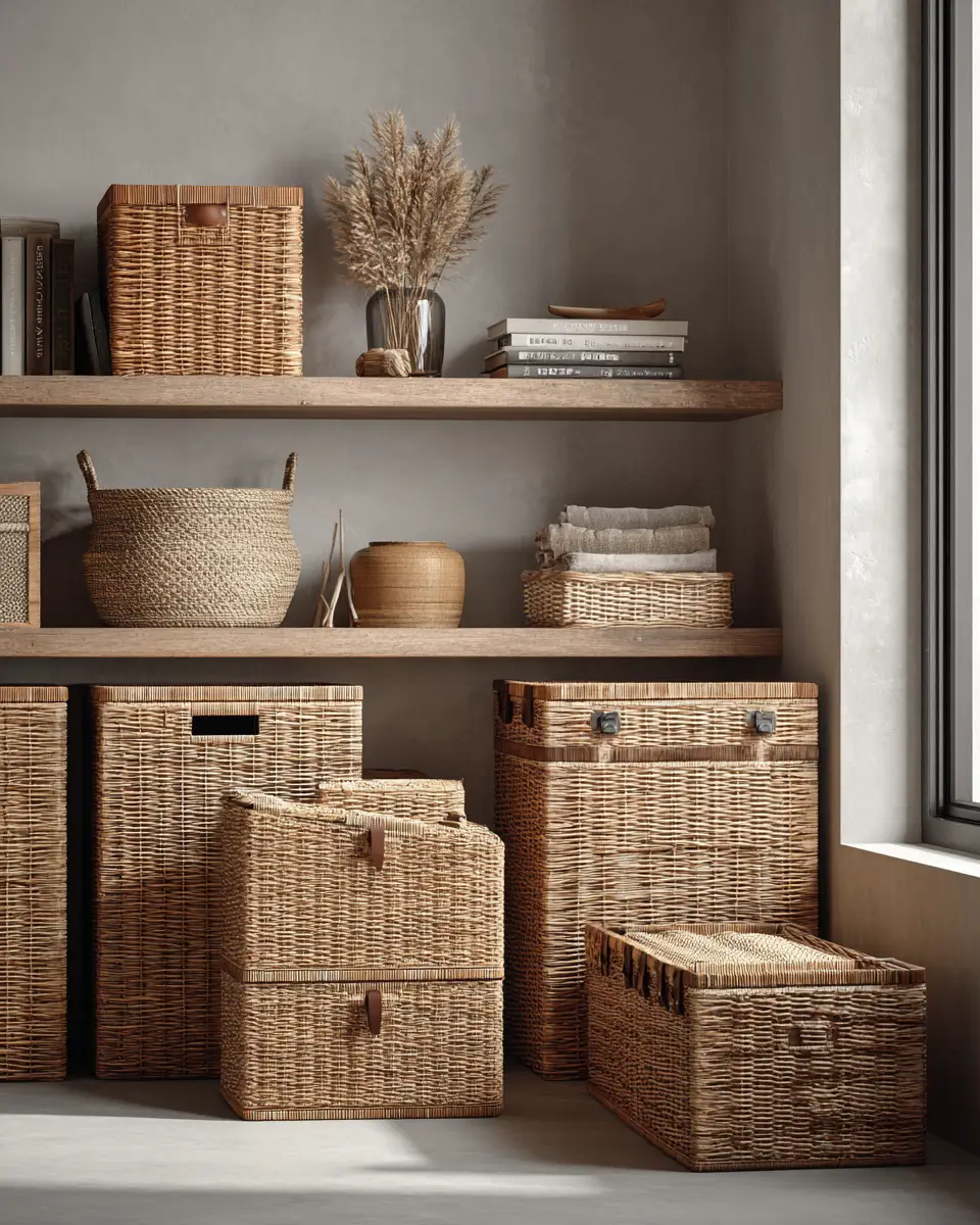 Neutral Japandi Garage Decor Ideas