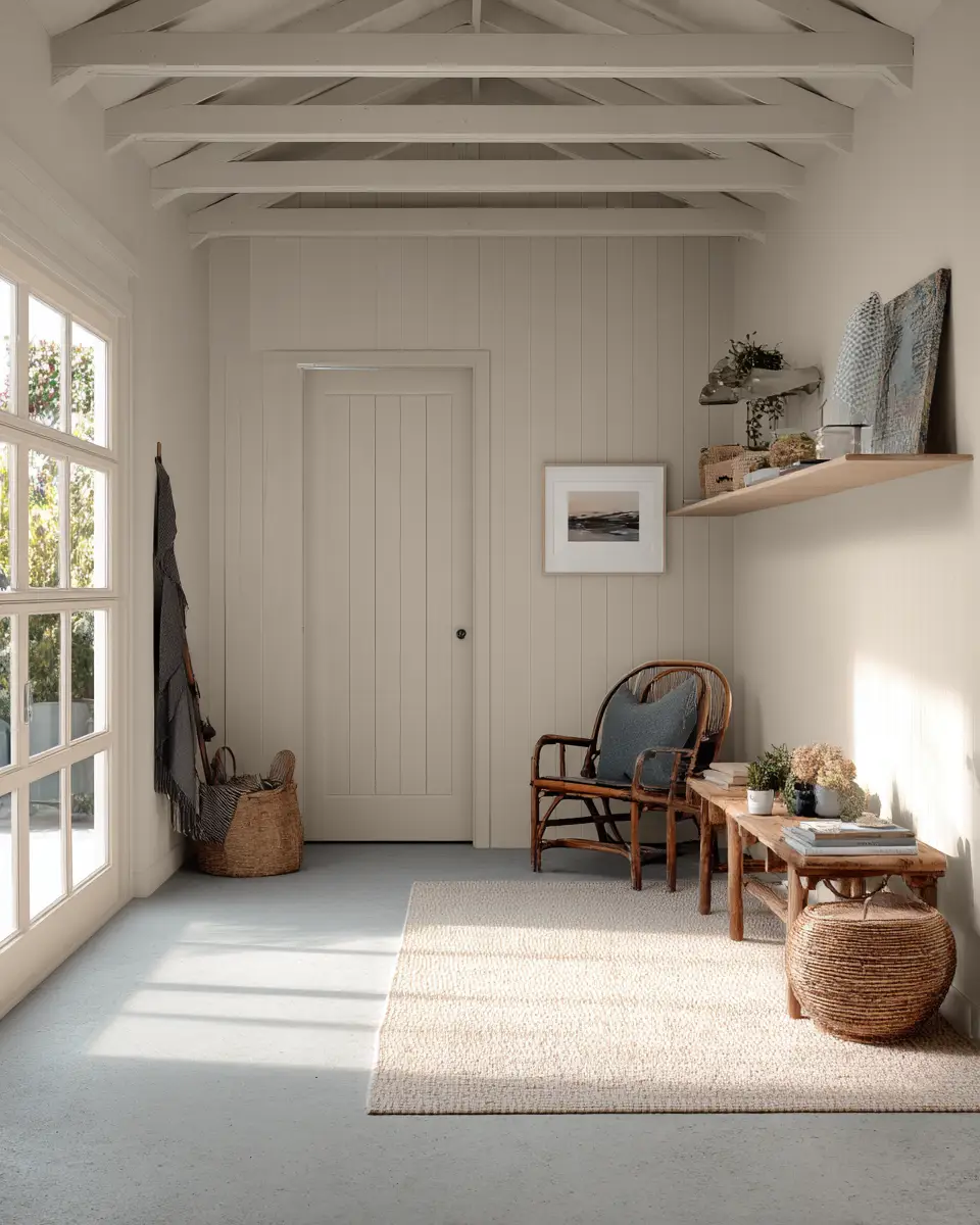 Neutral Japandi Garage Decor Ideas