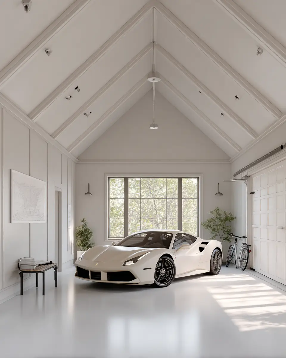 Neutral Japandi Garage Decor Ideas