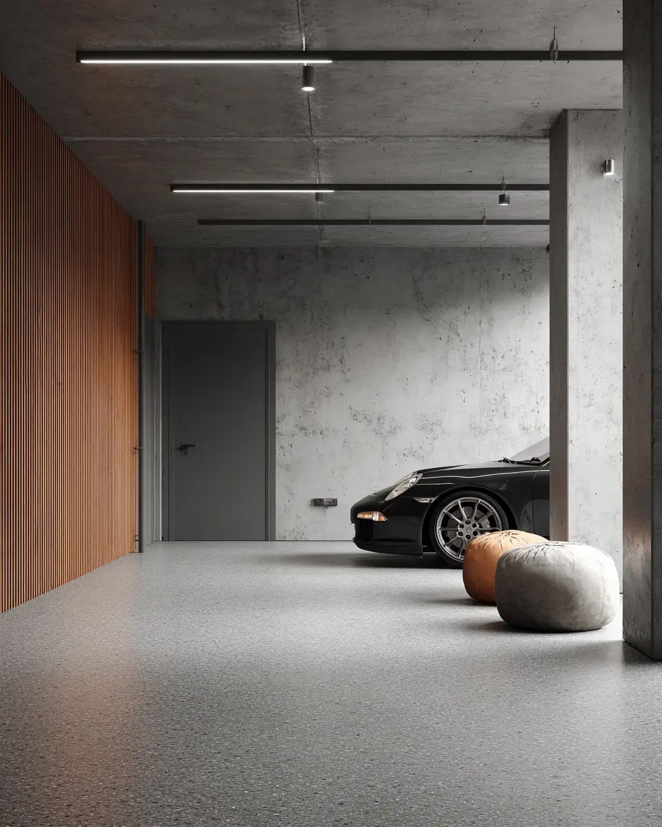 Neutral Japandi Garage Decor Ideas