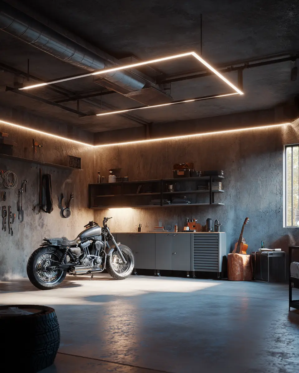 Neutral Japandi Garage Decor Ideas