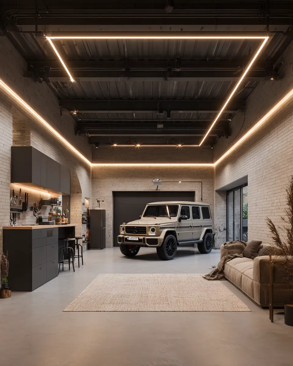 Neutral Japandi Garage Decor Ideas