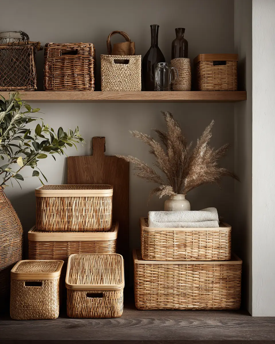 Neutral Japandi Garage Decor Ideas