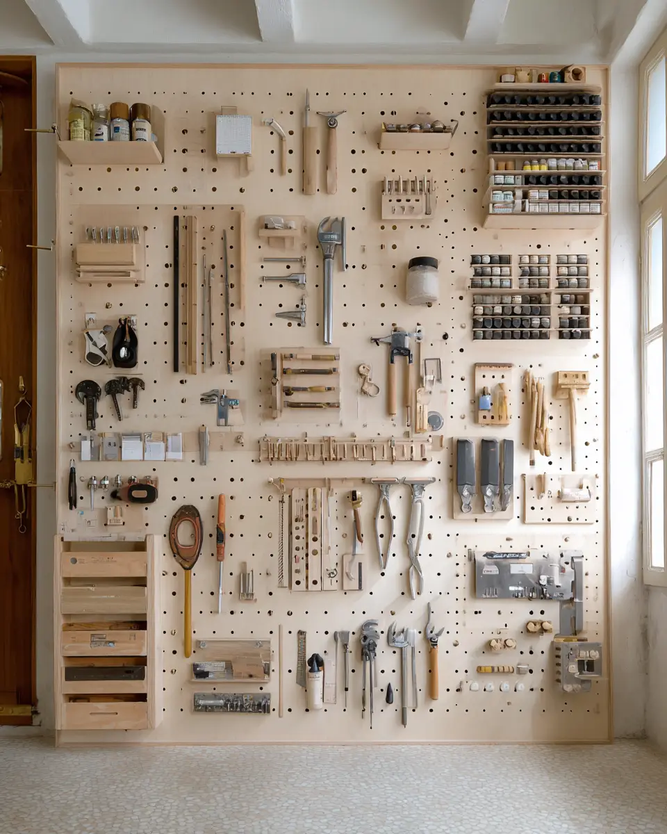 Neutral Japandi Garage Decor Ideas