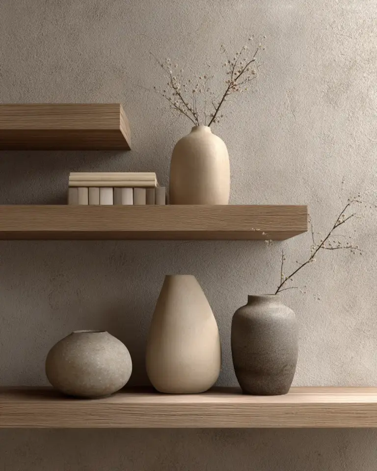 Neutral Japandi Living Room Decor Ideas - Featured