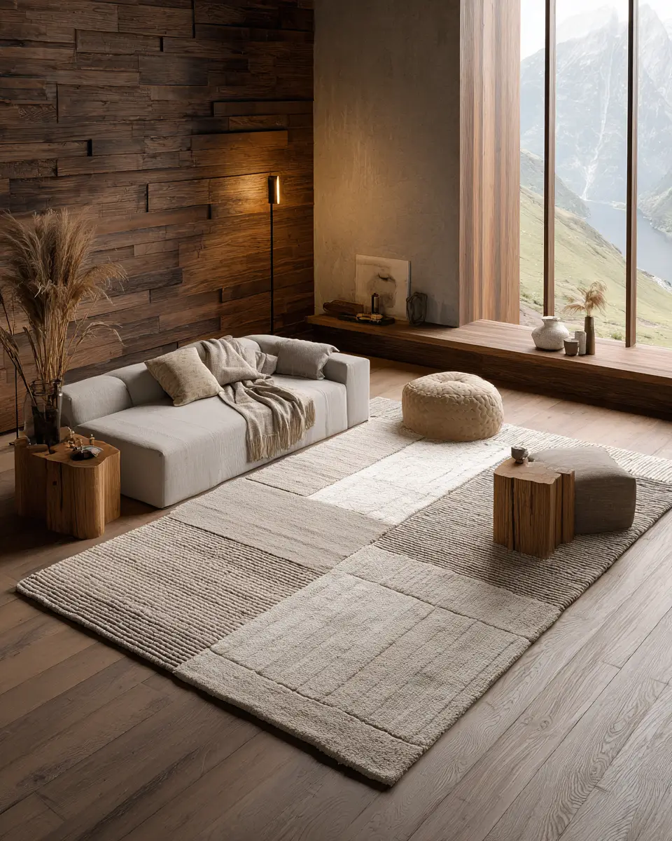 Neutral Japandi Living Room Decor Ideas