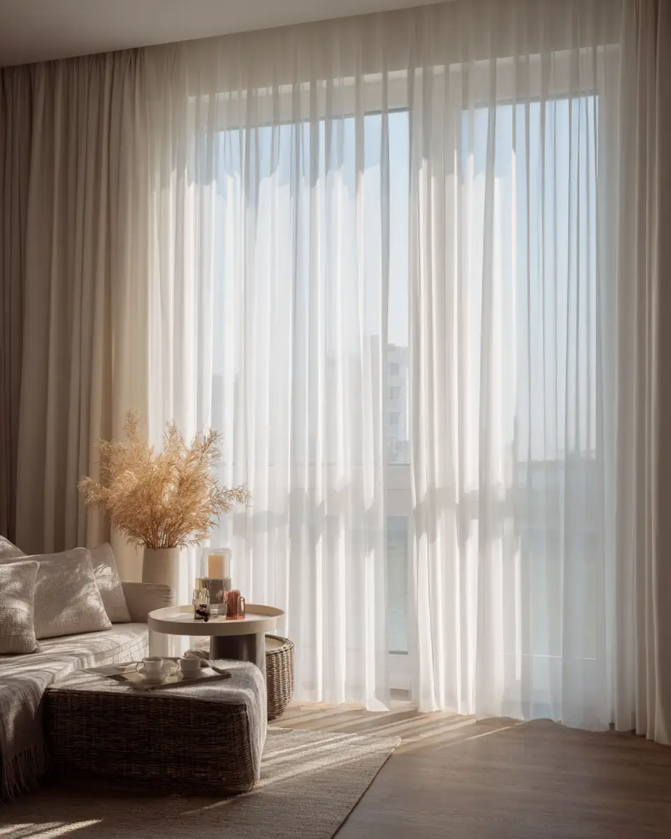 Neutral Japandi Living Room Decor Ideas