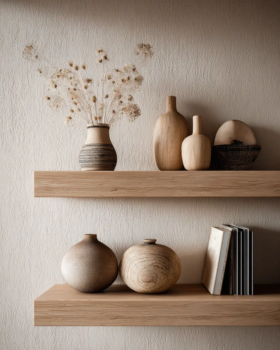 Neutral Japandi Living Room Decor Ideas