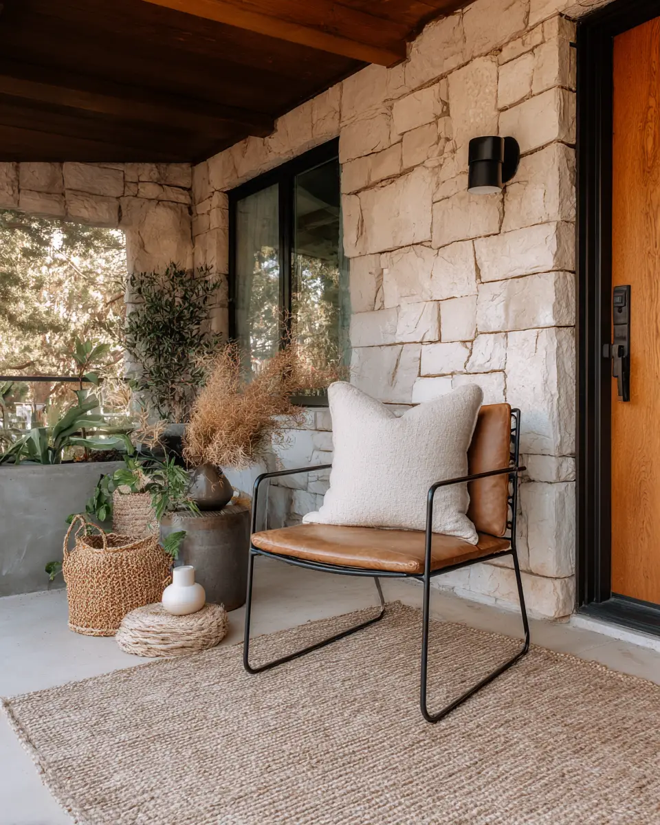 Neutral Mid-Century Modern Patio Decor Ideas