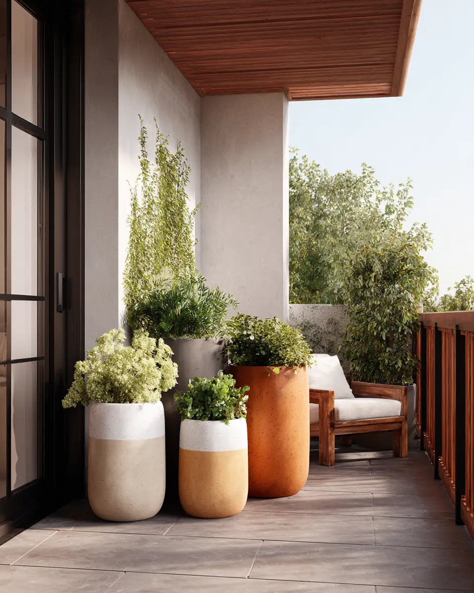 Neutral Mid-Century Modern Patio Decor Ideas