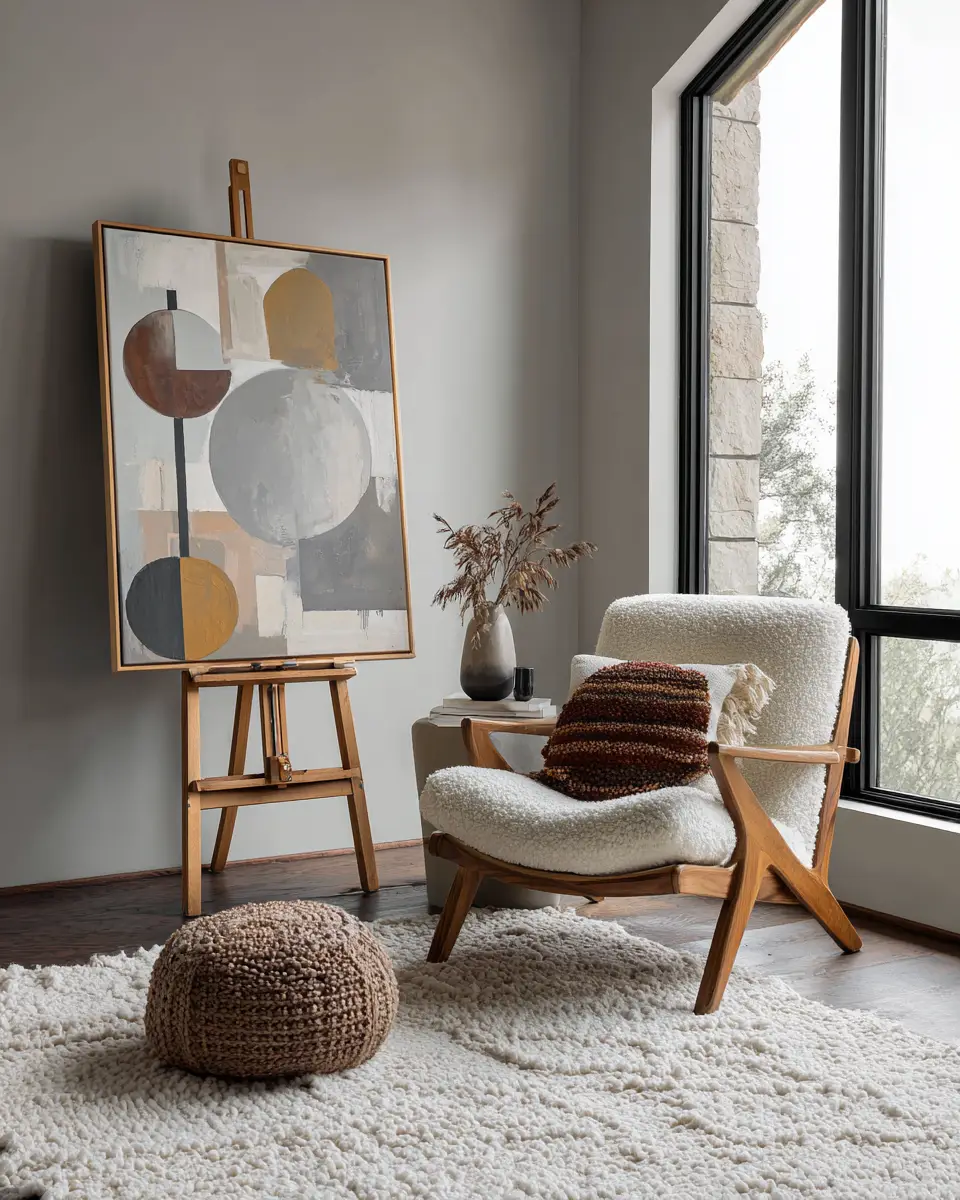 Neutral Mid-Century Modern Patio Decor Ideas