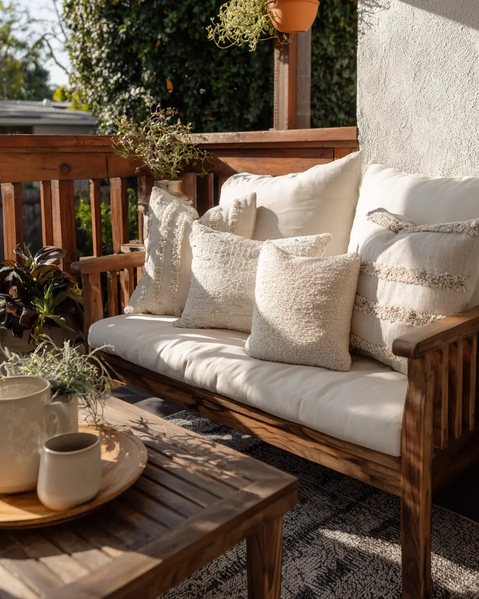 Neutral Mid-Century Modern Patio Decor Ideas