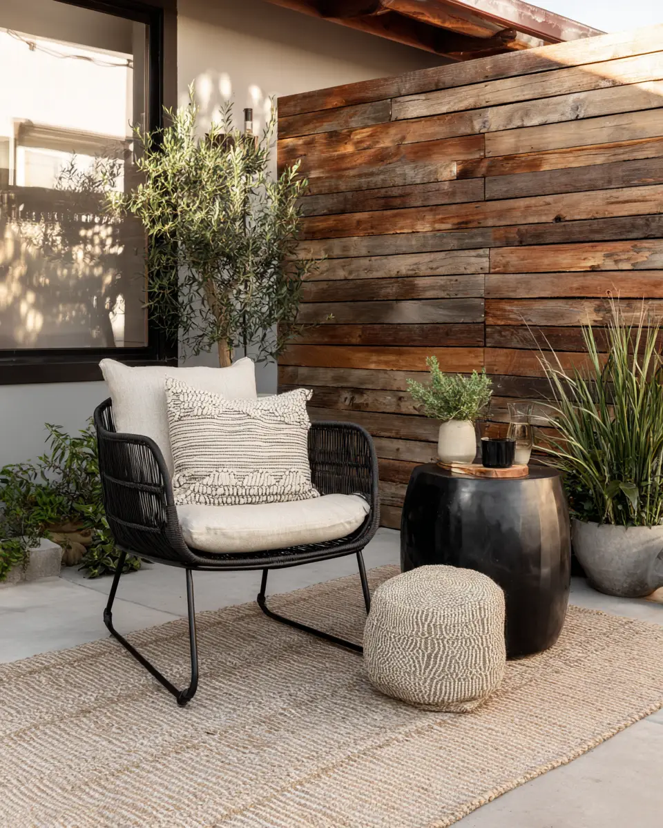 Neutral Mid-Century Modern Patio Decor Ideas