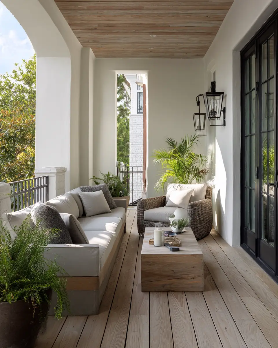 Neutral Mid-Century Modern Porch Decor Ideas
