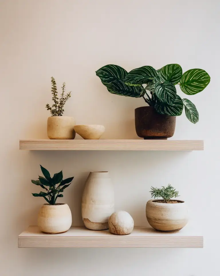 Neutral Minimalist Living Room Decor Ideas - Featured