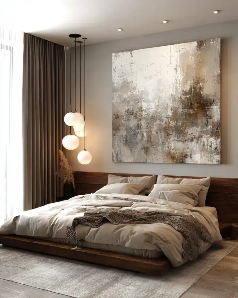 Neutral Modern Bedroom Decor Ideas - Featured