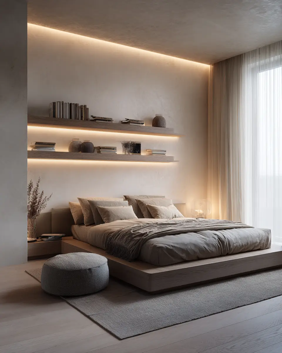 Neutral Modern Bedroom Decor Ideas