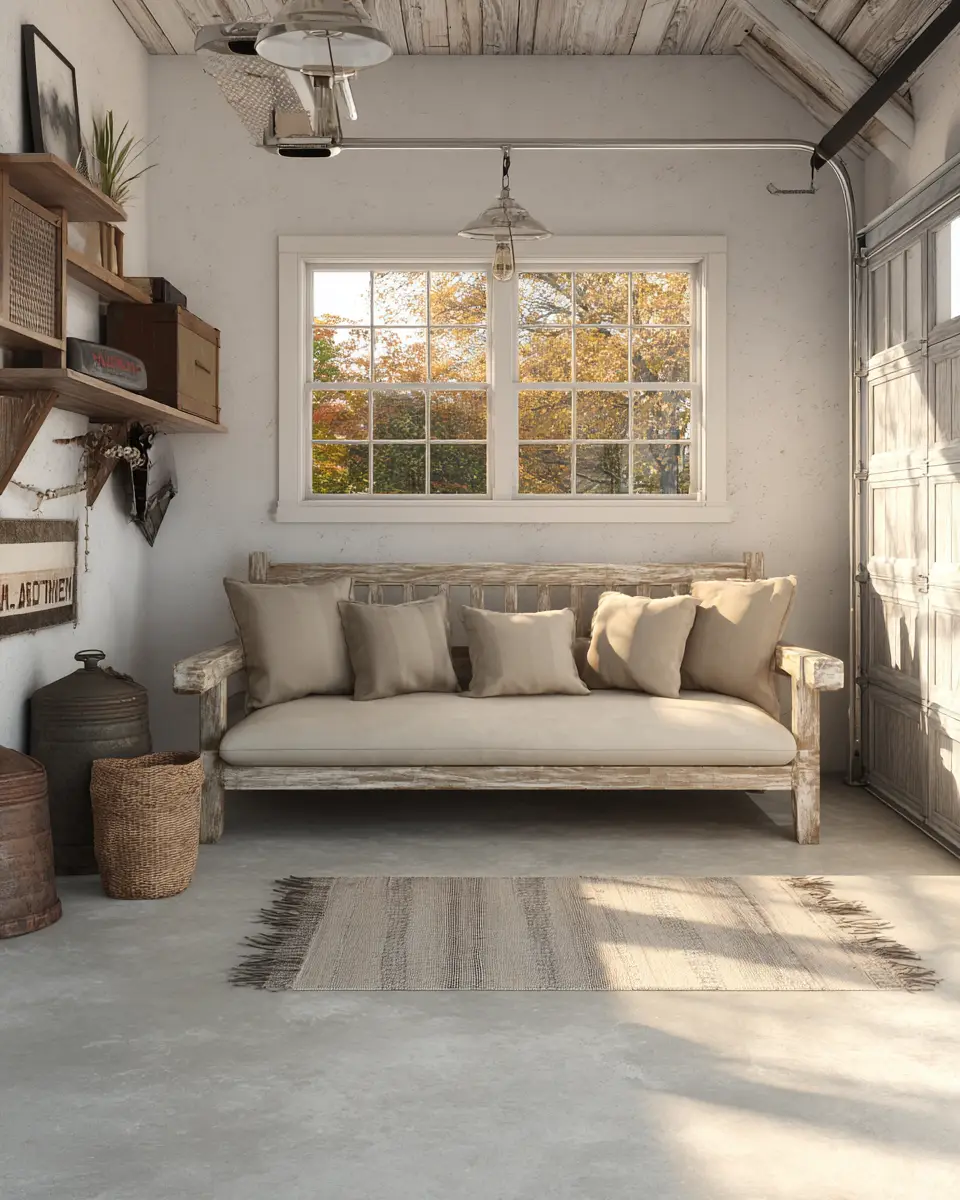 Neutral Modern Farmhouse Garage Decor Ideas