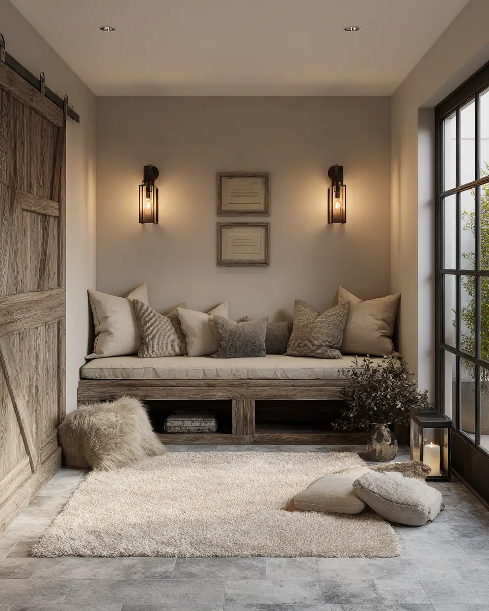 Neutral Modern Farmhouse Garage Decor Ideas