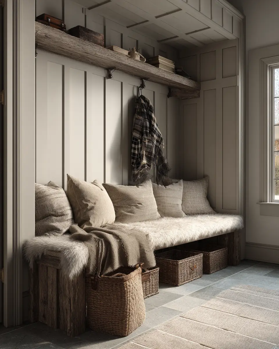 Neutral Modern Farmhouse Garage Decor Ideas