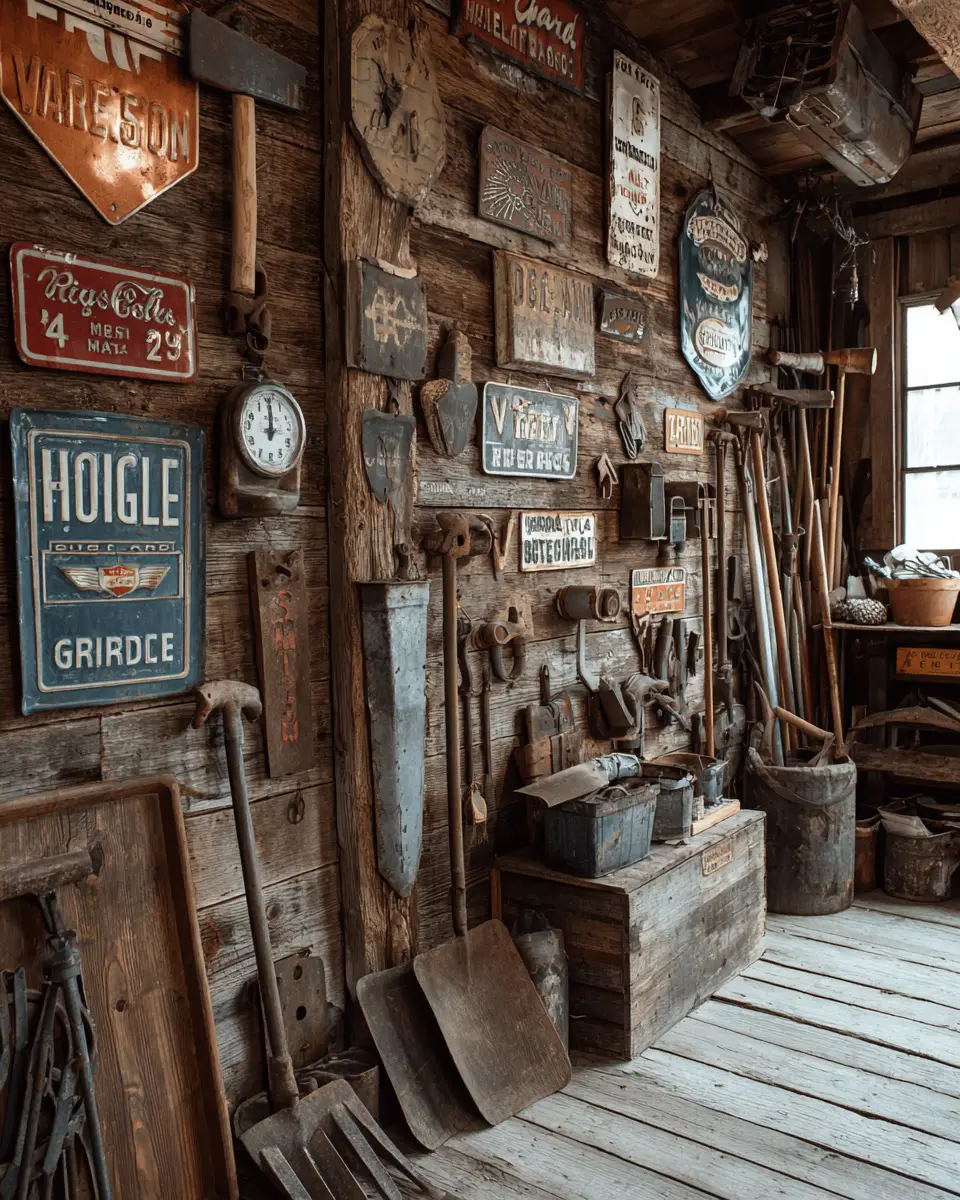 Neutral Modern Farmhouse Garage Decor Ideas