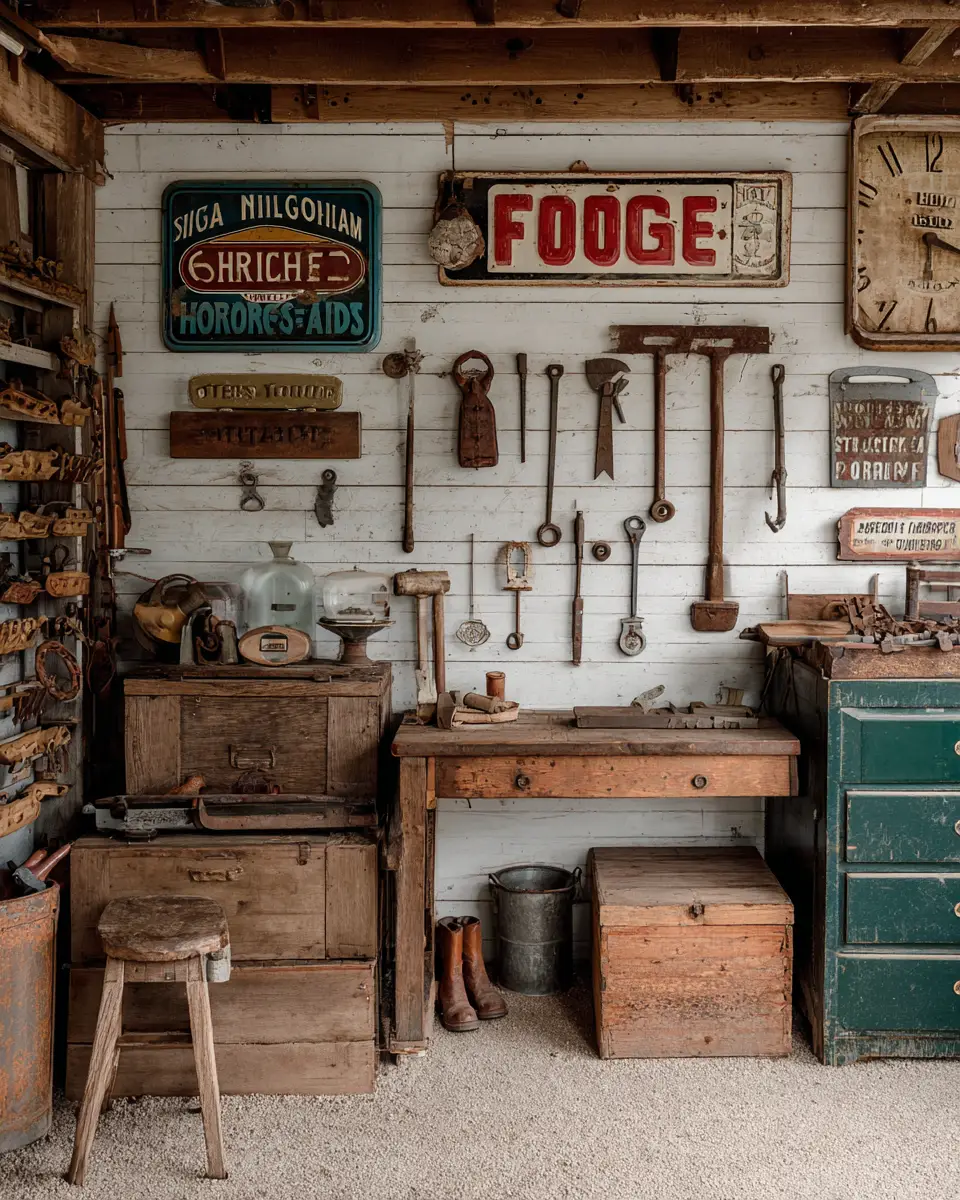 Neutral Modern Farmhouse Garage Decor Ideas