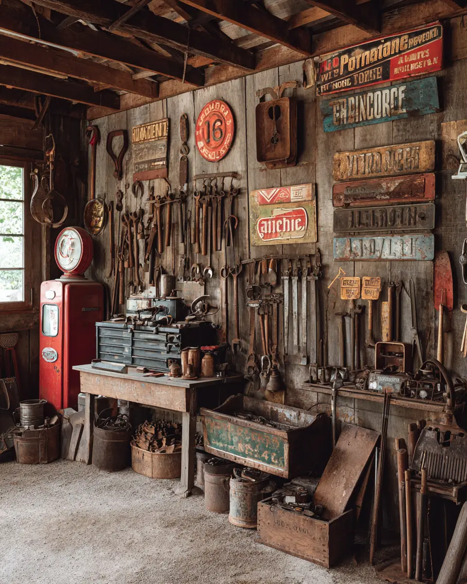 Neutral Modern Farmhouse Garage Decor Ideas