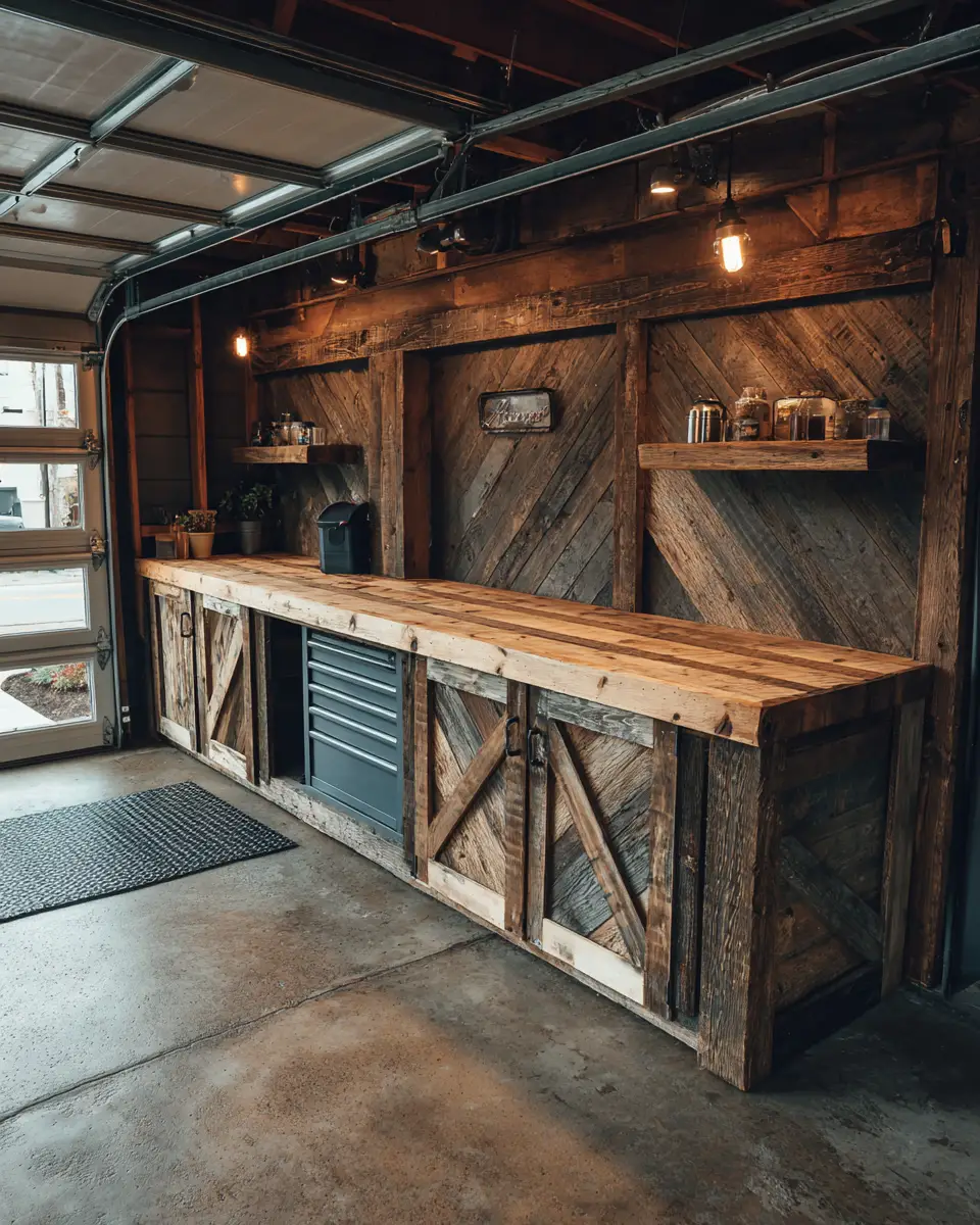 Neutral Modern Farmhouse Garage Decor Ideas