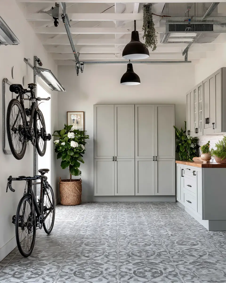 Neutral Modern Farmhouse Garage Decor Ideas
