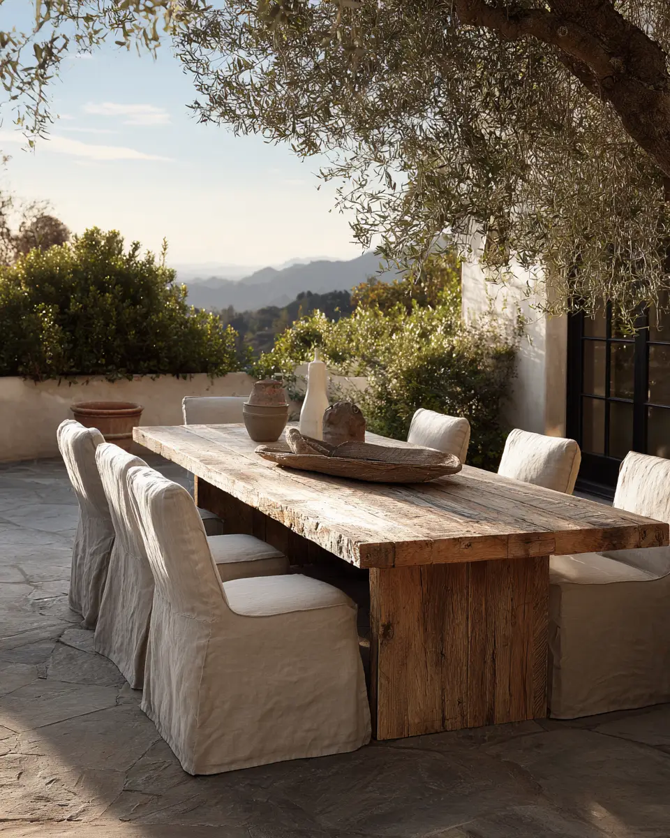 Neutral Organic Modern Patio Decor Ideas