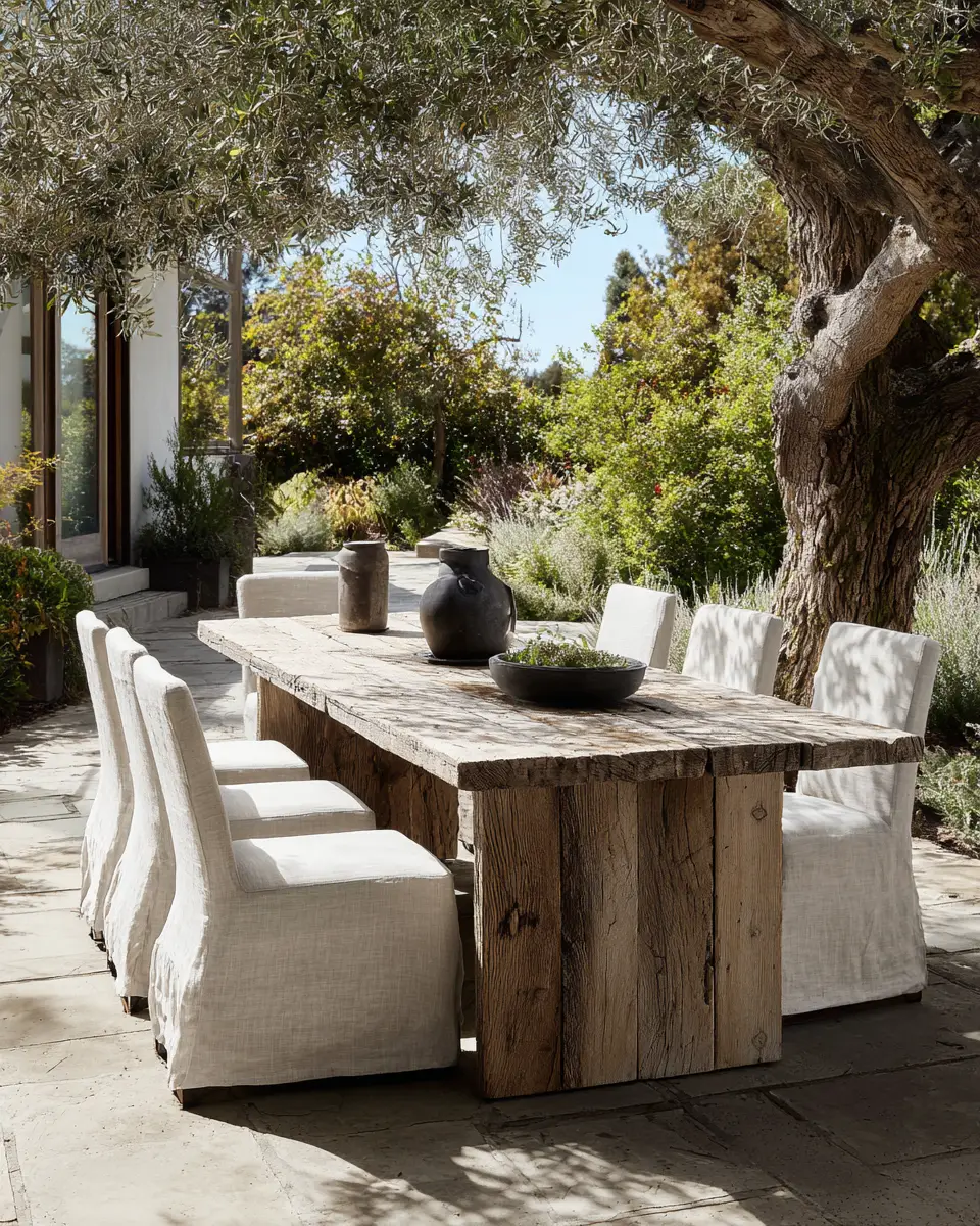 Neutral Organic Modern Patio Decor Ideas
