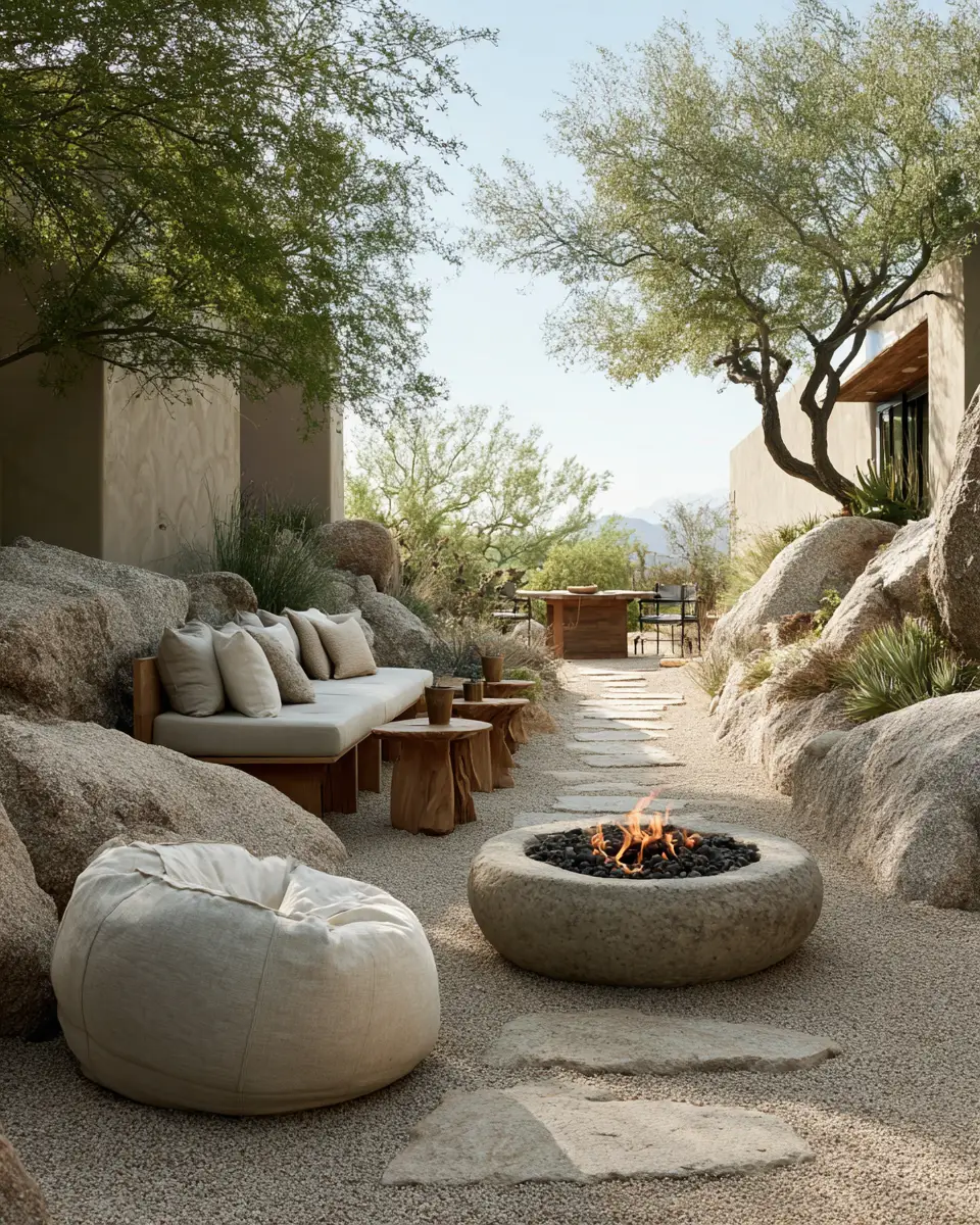 Neutral Organic Modern Patio Decor Ideas