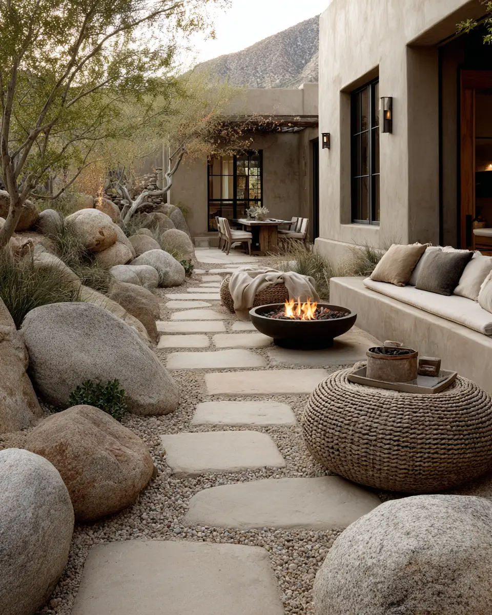 Neutral Organic Modern Patio Decor Ideas