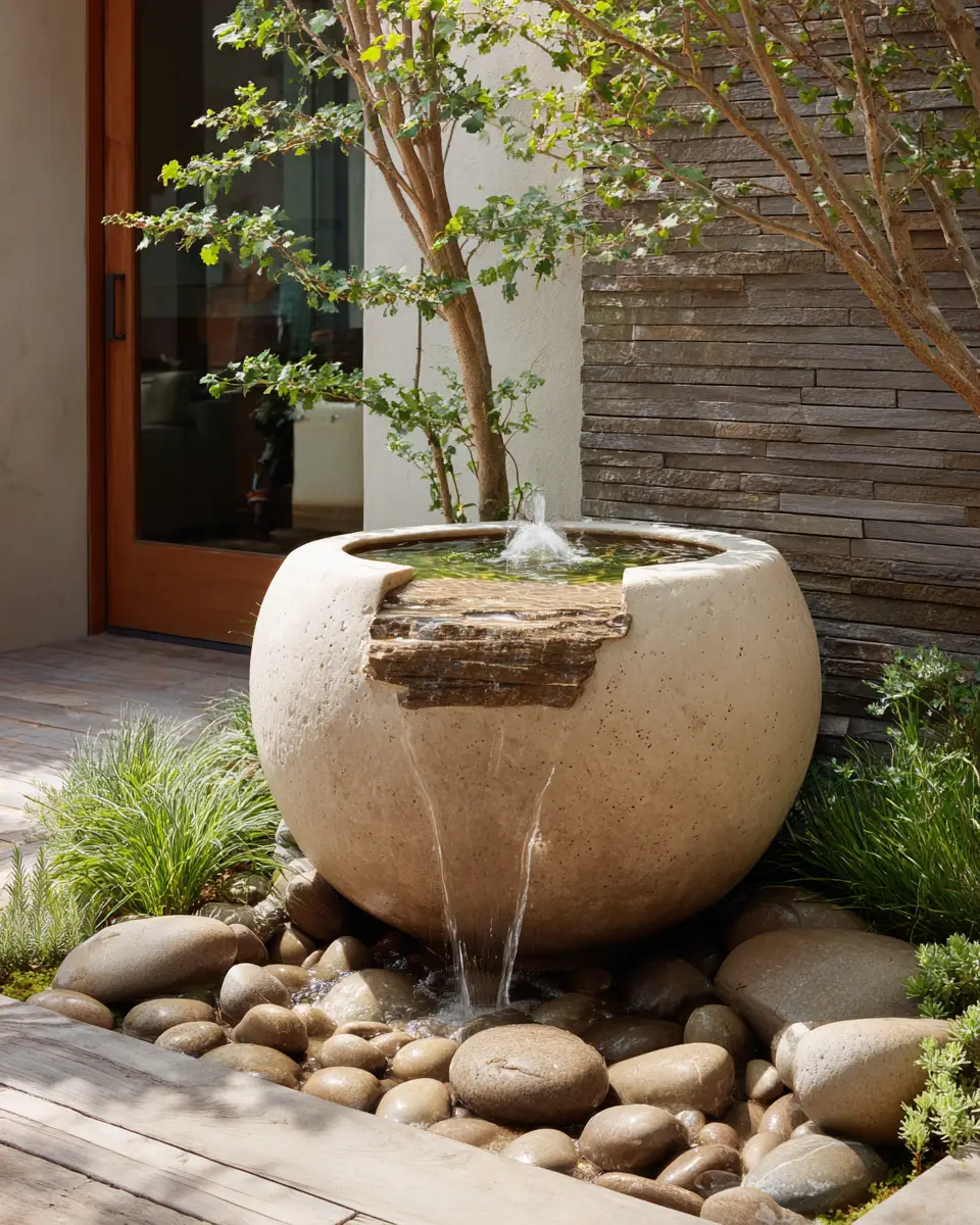Neutral Organic Modern Patio Decor Ideas