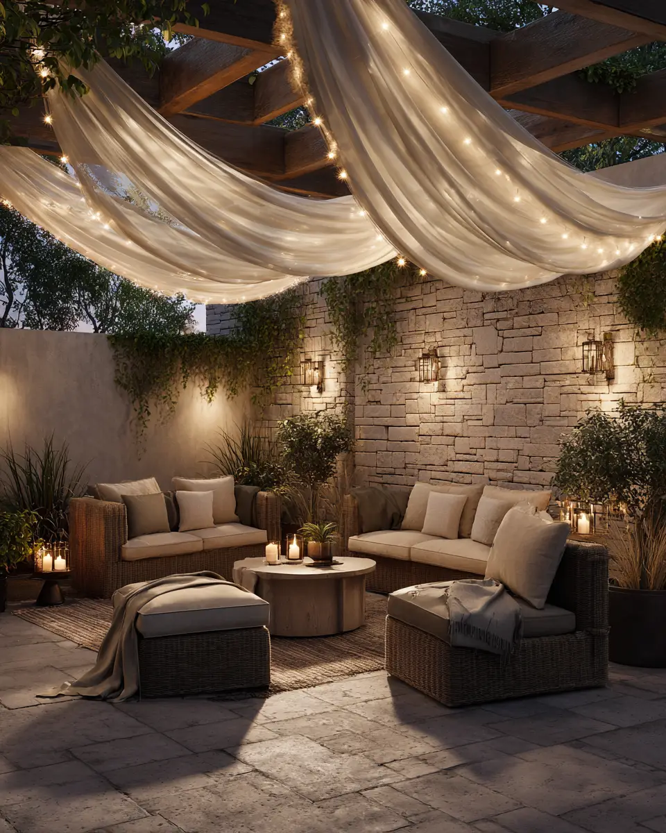 Neutral Organic Modern Patio Decor Ideas