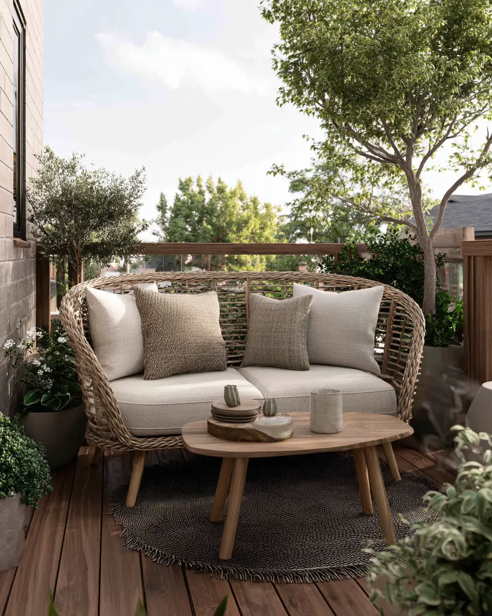 Neutral Organic Modern Patio Decor Ideas