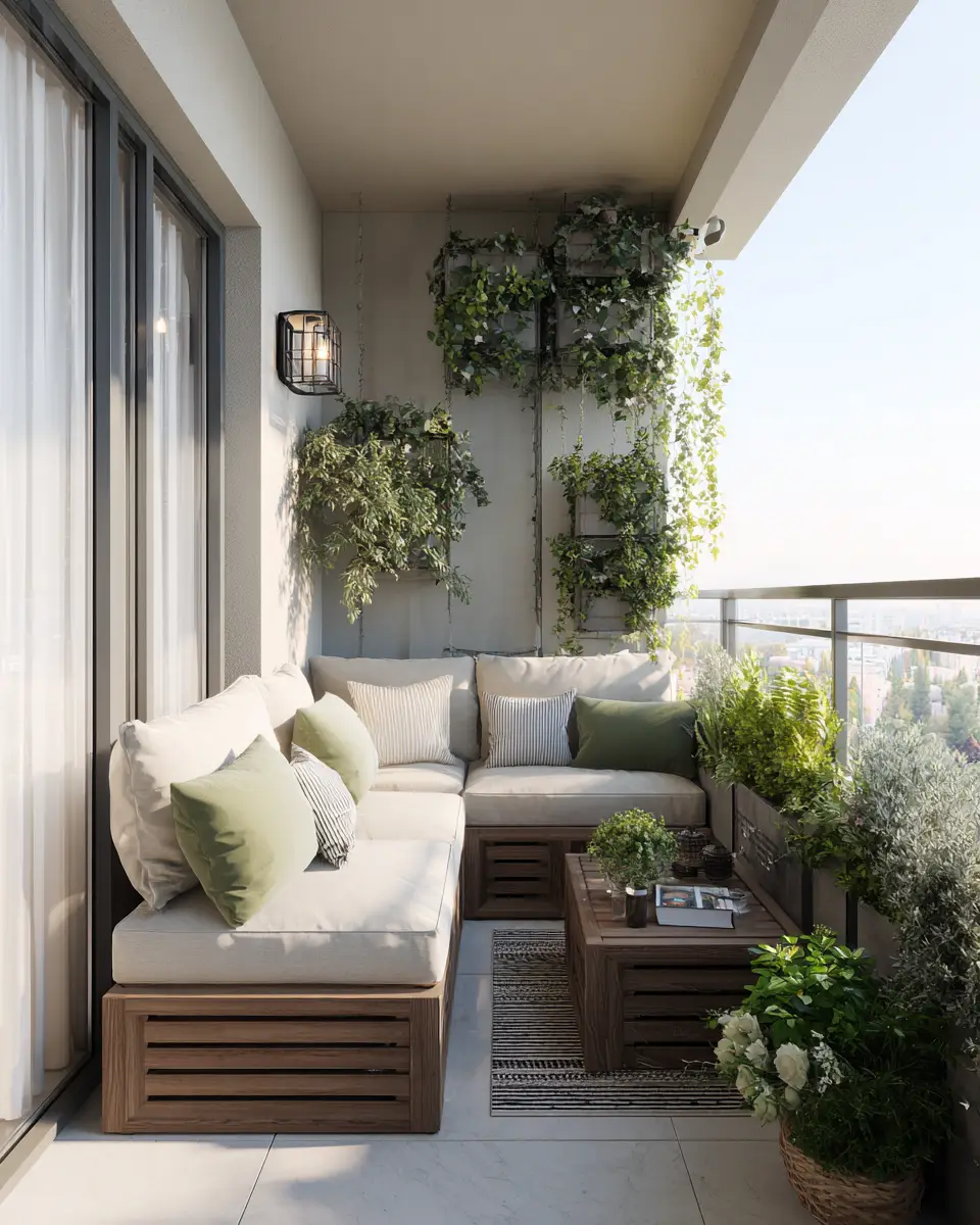 Neutral Palette Balcony Decor Ideas