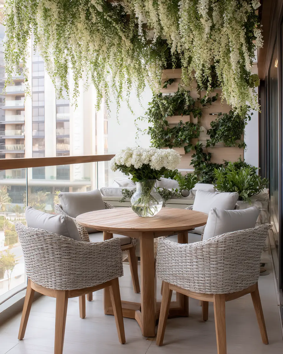 Neutral Palette Balcony Decor Ideas