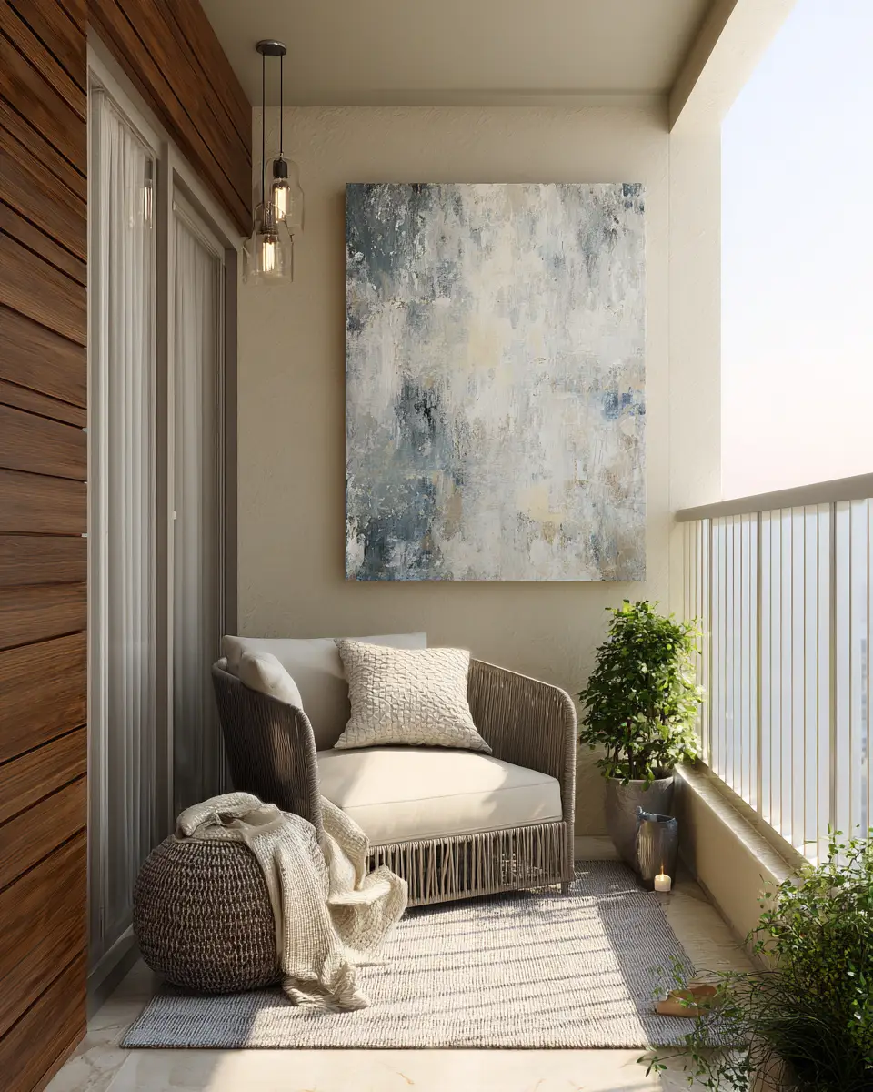 Neutral Palette Balcony Decor Ideas