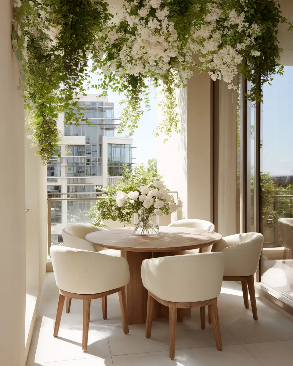 Neutral Palette Balcony Decor Ideas